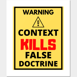 Context Kills False Doctrine Posters and Art